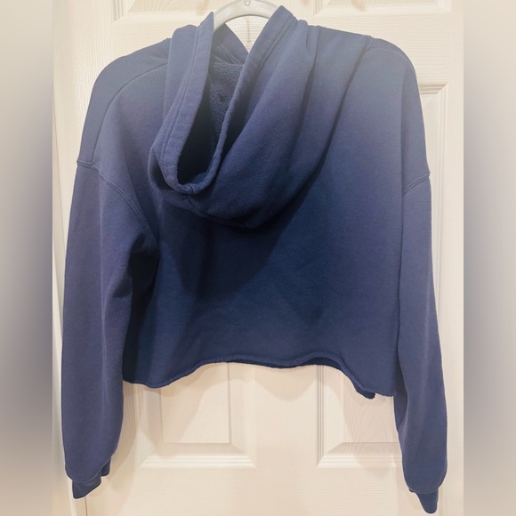 Bella Canvas Navy Fleece Hoodie - Picture 4 of 4